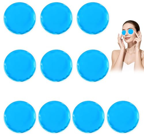 10 almohadillas de refrigeración para ojos