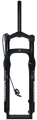 WIQUYBML 4.0 Fat Tires Mountain Bikes Suspension Fork 20 26inch Snow Beach Electric Bike Air 1-1/8 Straight Disc Brake Front 120mm Travel 9 * 135mm QR Manual Lockout(Straight-Remote,26)