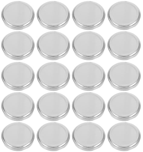 Coperchio per Barattoli da Conserve 100 Pezzi in Latta | Bocca Standard, Sigillo Ermetico, per Spezie e Marmellata, Design Integrato, Colore Argento
