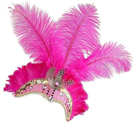 Huvudtillbehör för karneval och fester, showgirl stil huvudbonad - huvudbonad för maskeradbal och kostymkvällar - för fester, festivaler, karneval, bröllop, sammankomster, maskerader och co