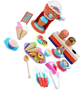 KIXZSAZ Ice Cream Maker Toy Set Kitchen Toys Creativity While Acquiring New Skills With Fun 38 Piece Playtime Set Early Educational Developmental Toy Birthday