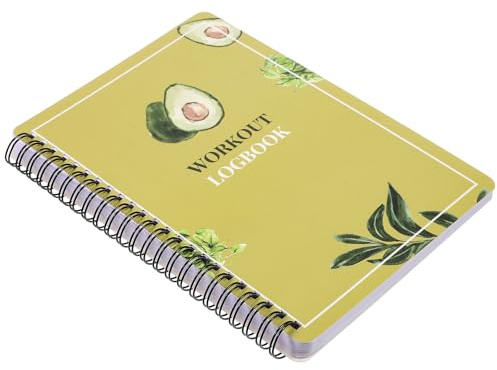 DECHOUS Journal de Fitness et Agenda D'entraînement en Papier Jaune A5 pour Gym et Maison Suivi des Progrès et Mesures