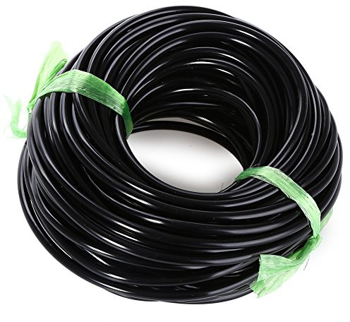Perfectii 20m Mikro Tröpfchenbewässerung, PVC Schlauch, Schwarz, 3/5mm, 1mm Wandstärke, 5mm Außendurchmesser, 5 bars Max. Druck, Drip Bewässerungsschlauch, 1 Stück