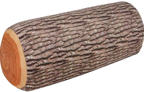 YUEMING Kissen, Baumstamm Kuschelkissen Dekokissen, Pillow Kuschelrolle Plüsch Kissen Holz Kissenrolle Lang, Lustig Zierkissen Sofakissen