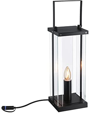 Paulmann Plug & Shine LED utomhusbelysning Classic Lantern 40cm 24V IP44 E14 antracit trädgårdsbelysning 1900K