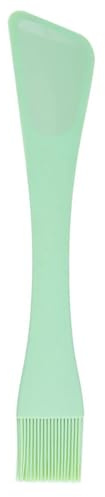 Hemoton Dual-Head Silicone Spatula and Oil Brush,Dual-Purpose Silicone Pastry Brush and Spatula,Baking Scraper,Non-Stick Scraper for Cooking,Mixing and Baking