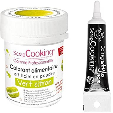 ScrapCooking Colorante Alimentare Verde Lime + Penna per glassa Nera