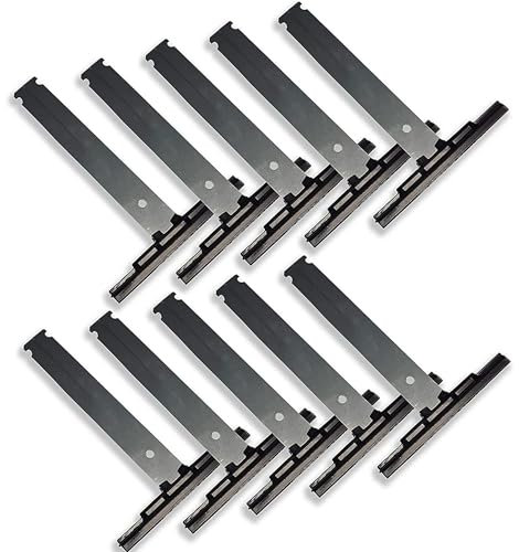 Store & Menuiserie 2.0 Set di 10 fascette morbide a clip, per fissaggio a grembiule, chiusura a scatto per tapparelle elettriche e manuali, Nero