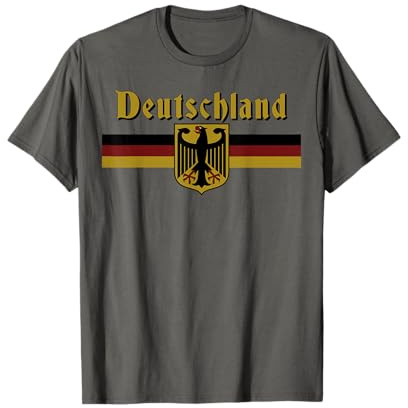 Deutschland Deutschland Flagge Banner Retro Vintage T-Shirt