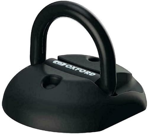 Oxford Security Task Force Motorcycle Ground Anchor Motorbike Security Sold Secure Gold Flip Up Wall Anchor