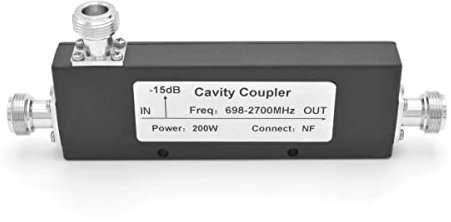 RANGEFUL 15dB Cavity Coupler, 698~2700MHz, N-Female for Unequal Signal Distribution for LTE CDMA GSM Signals for DCS 3G 4G 5G Mobile Signal
