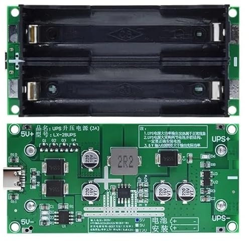 1 pièces DC 5V à 12V 15W UPS Alimentation sans Interruption 18650 Chargeur de Batterie au Lithium Type-C USB