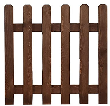 Bordure De Jardin Décorative, Petite Clôture De Jardin Extérieure en Bois Bordure pour Décor De Porche De Jardin De Pelouse De Plantes, Marron, 50x50cm