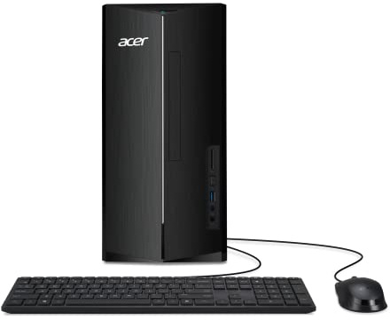 Acer Aspire TC-1780-UA93 Desktop | 13th Gen Intel Core i5-13400 10-Core Processor | 16GB 3200MHz DDR4 | 1TB M.2 2280 PCIe Gen 4 SSD | SD Card Reader | Intel Wi-Fi 6E AX211 | Windows 11 Home,Black
