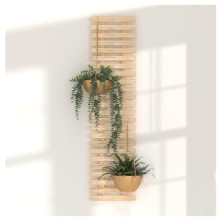 Macetero De Pared – Macetero Colgante De Madera Para Plantas De Interior Y Exterior, Jardín Vertical, Pared De Plantas, Macetero De Montaje En Pared, Soporte Para Suculentas De Plantas De Aire, Enrej