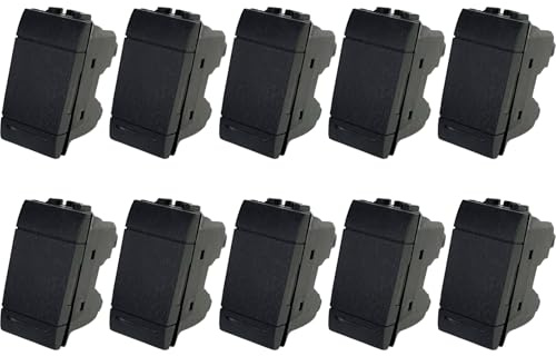 Set di 10 Interruttori Compatibili con Bticino Living Light e Living International, Interruttore Unipolare Compatibile con bticino Ideali per Frutti Elettrici (10 Pezzi Interruttore Unipolare)