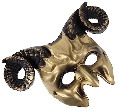 CIYODO Halloween-maske Gruselmaske Aus Kunststoff Mit Pelztextur Dekorative Maske Für Maskenball Und Party