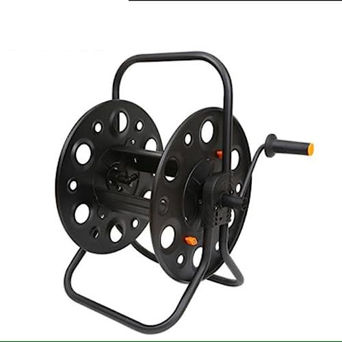 Carrello organizer per avvolgitubo in metallo resistente, per giardino, può contenere fino a 100 m, 1/2, facile da montare, supporto per tubo da esterno