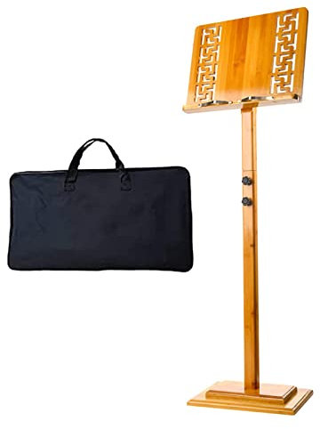Verstellbarer Notenständer aus Holz, zusammenklappbar und ergonomisch für Notenblätter, perfekt für Klassenzimmer, Konzerte und den Heimgebrauch – exquisite Handwerkskunst und vielseitiges Design