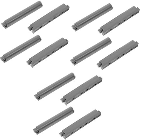 Lurrose 3 Sätze Dämpfungspuffer Soft-close-mechanismus Leiser Türdämpfer Tür Stoßstange Kabinettstür Versteckt Pufferscharnier Soft-closing-dämpfer Aus Kunststoff Abs Grau 4 Stück * 3