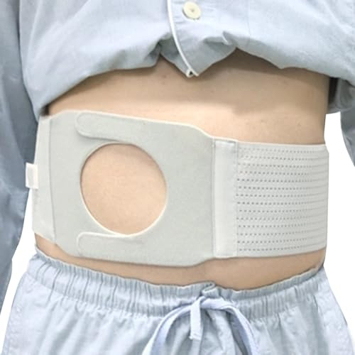 Stomiband, Stealth-bälte för Stomipåse Män, Magstöd, Justerbart, Elastiskt Midjeband, Osynligt, för Postkolostomi(XL)