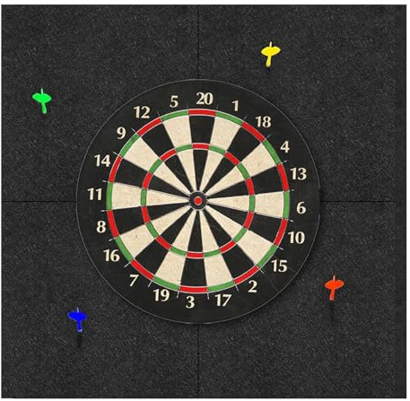 Dartboard Wandschutz,Filz Dartscheibe Dart Zubehör-Dart Surround Eva T:1.2cm,Dartscheibe Schutzring Für Verpasste Würfe,Dartboard-Rückseite