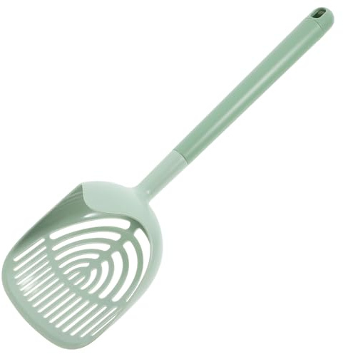 TOYANDONA Bärbar Kattströskopa med Förlängt Handtag Ergonomisk Plastskopa för Stora Klumpar Praktisk och Hållbar Rengöringsskopa för Bekväm och Användning