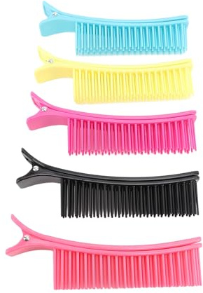 HOSEONFN Pinzas para peinar el cabello para uso profesional en salón, agarre duradero de doble capa, sujeción fuerte para varios peinados, teñido del cabello, herramientas