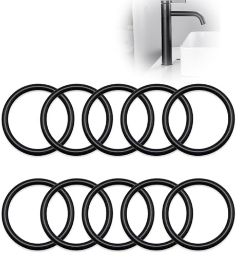 QYHON 10er Dichtungsringe Set Gummi O Ringe, 55mm Außen-, 45mm Innendurchm | O Ring Dichtung für Pool, Sanitär, Pumpen, Werkstattbedarf, O Ringe Gummi Dichtungen Sanitär, O Ring Sortiment