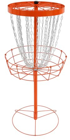 DunleyMin 24 Chains High Stability Disc Golf Basket Portable Disc Golf Target Flying Practice Goals Goal Disc Golf Training Stand for Course Creation Practice Indoor/Outdoor