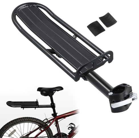 Portaequipajes Bicicleta, Ajustable Bicicleta Portabultos, Soporte Trasero de Bicicleta Adecuado Aleación de Aluminio, Capacidad Máxima de 10 Kg