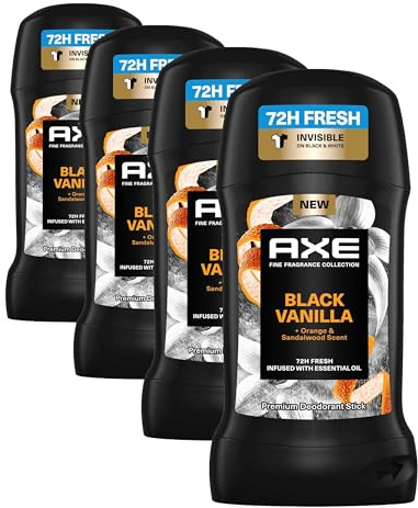 AXE STICK BLACK VANILLA 50ML (Paquete de 4)