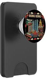 Hong Kong China Travel Souvenir City Landmark Tourist Gift PopSockets PopWallet for MagSafe