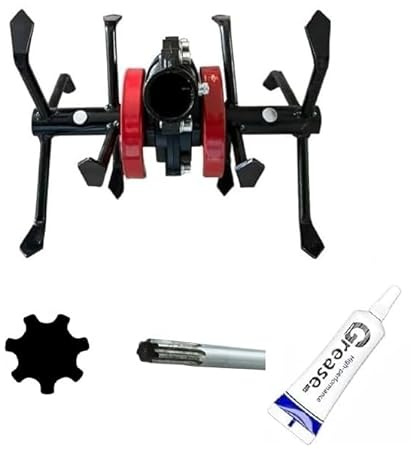 Gruppo Zappette Ø28 a 7 Denti per Decespugliatori, Motozappa e Tagliaerba con SENSO DI ROTAZIONE ORARIO E ANTIORARIO + IN OMAGGIO GRASSO DA 10g