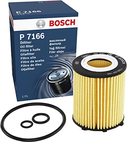 Bosch P7166 Ölfilter für Autos - trennt Ruß- und Metallpartikel vom Motoröl - ermöglicht zuverlässige Motorschmierung
