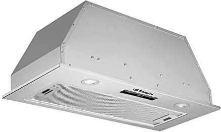 Orbegozo CA 08160 IN – Campana extractora cassette, 52 cm, extracción 606,4 m3/h, 3 niveles de potencia, fltro de aluminio desmontable, 190 W