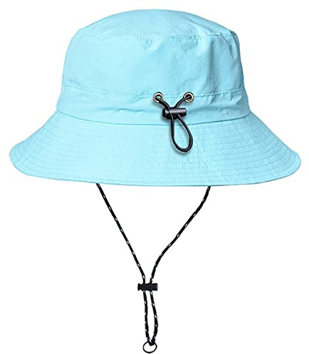 WANYIG Sonnenhut Damen Herren UV Schutz Faltbar Safari Hut Wasserdicht Sommerhut Wanderhut Anglerhut Outdoor Buschhut Schnell Trocken 55-58CM