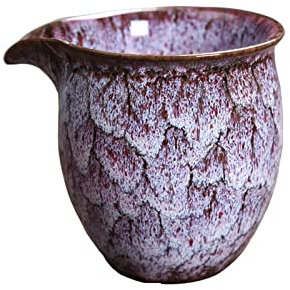 Soßenkanne Retro Kaffee Milchkugel Kreative Farbe Chinesische Kung Fu Tee Set Zubehör Pitcher 200ml Kleintopf Handgemachte Haushalt Porzellan Sauciere mit Deckel (Color : A)