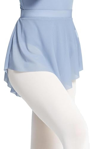 Daydance Mesh Women Ballet Pointe Skirt Pull on Dance Skirts for Adult Ballerina