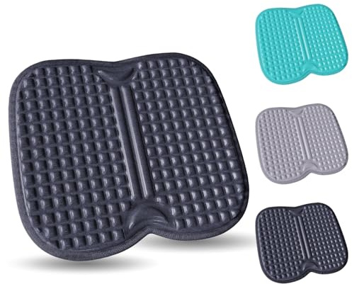 ohaayoo Seat Cushion, Cushions for Pressure Relief, Gel Seat Cushion for Long Sitting, Cold Bottom with no Sweat for Sitting for a Long Time,Suitable for Office (Black)