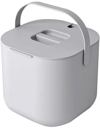 Teefilter-Eimer, 6.5L Komposteimer Küche, Bio Mülleimer Für Alltäglichen Biomüll Behälter, Tragbarer Teefilter-Mülleimer, Tischmülleimer Biomüll Mit Deckel & Herausnehmbarer Sieb Für Hause