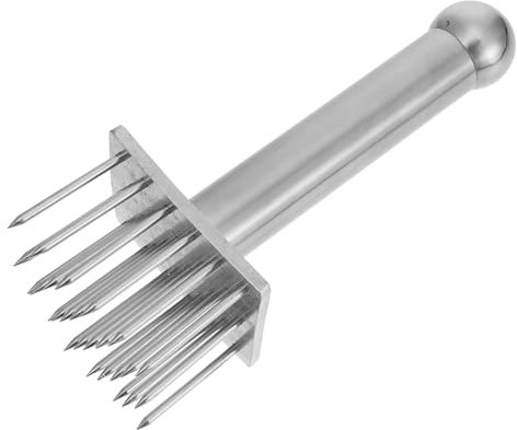 SOIMISS 1 Pezzo Spina Foro in Acciaio Inossidabile Ago Cucina Strumento di a Tensero di Carne Strumenti per Grigliare Attrezzo Tenderiser Batticarne Strumento Multiuso per Carne Argento