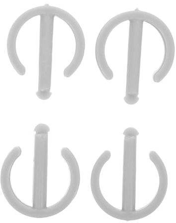 Toyvian 4pcs Plastic Swing Rail Locking Buckles Slip Hardware Secure Attachment Parts for Boys and Girls Play Equipment Outdoor Use Replacement