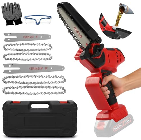 Mini motosega a batteria da 8 & 6 pollici, compatibile con Milwaukee 18V