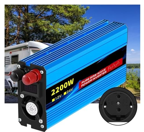 Invertitore di potere, Inverter a onda sinusoidale pura 50 Hz, adattatore convertitore caricabatteria inverter di potenza(1600W)
