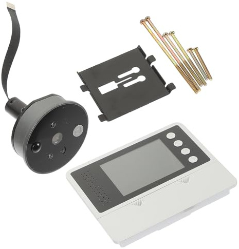 TEHAUX Spioncino Elettronico Digitale da 2,8 Pollici Telecamera Grandangolare a 120° e Monitor Lcd per Porta Blindata, Visione Notturna e Registrazione Video per Sicurezza Domestica