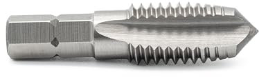BAER HSSG Bit-Gewindebohrer M 6 x 1,0 - Gewindeschneider metrisch Gewinde schneiden Akkuschrauber
