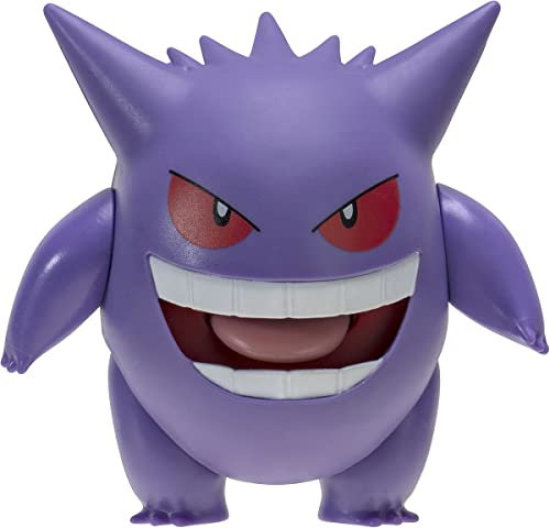 Pokémon PKW0359 - Battle Feature Figure - Gengar, offizielle bewegliche Figur, 11,5 cm
