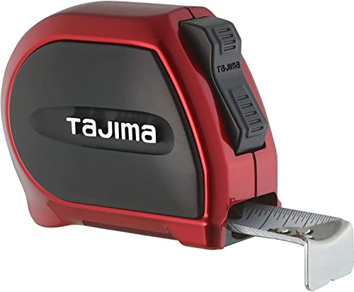 TAJIMA - SS-16/5MBW - Mètre ruban avec mesures SAE et métriques, ruban à verrouillage automatique Sigma avec revêtement acrylique, 5 m x 2,5 cm