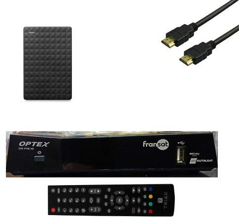 Kit ricevitore satellitare ORS 9948 FRANSAT + scheda francese valida 4 anni + disco rigido 1TB + HDMI